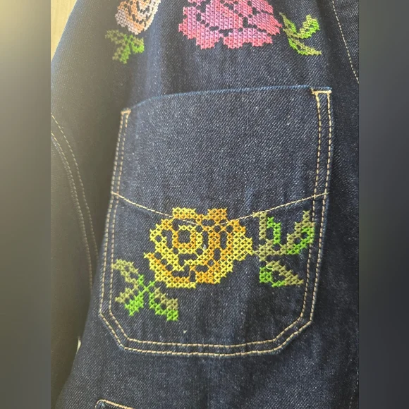 NWOT WTF Madison City Embroidered Jacket By Free People - Picture 3 of 8